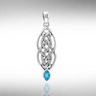Celtic Knotted Hearts Gemstone Pendant TPD3716