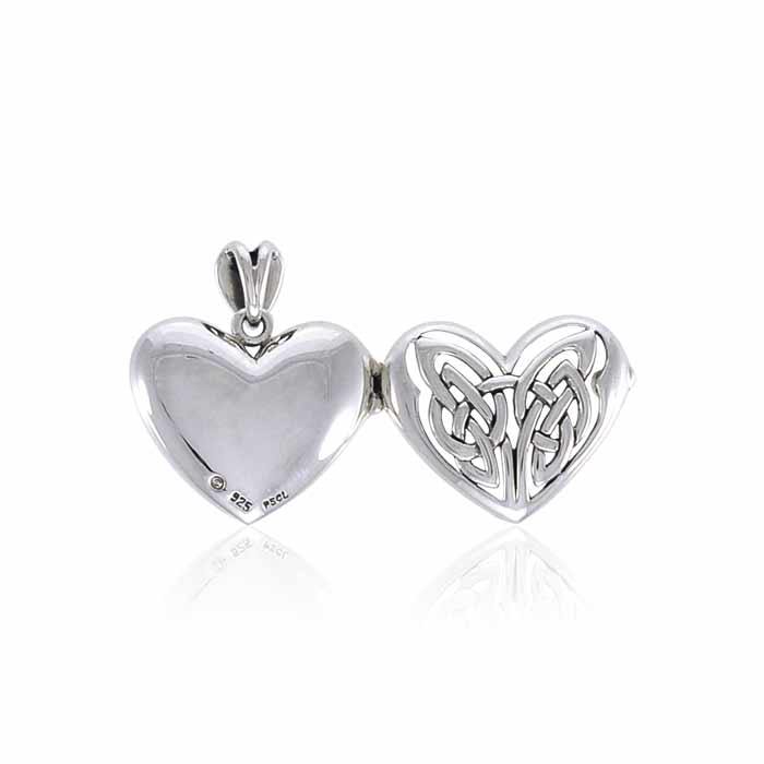Eternal Heart Celtic Knot Silver Locket TPD3717