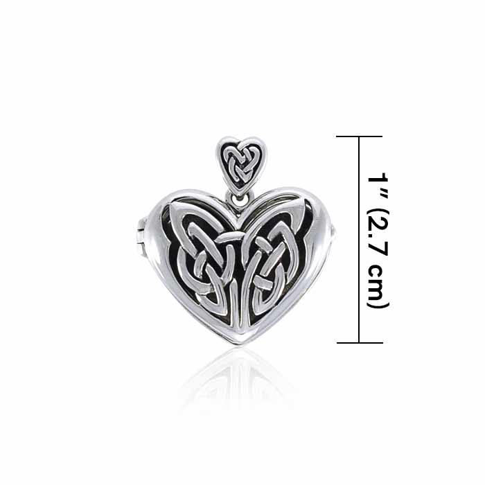 Eternal Heart Celtic Knot Silver Locket TPD3717