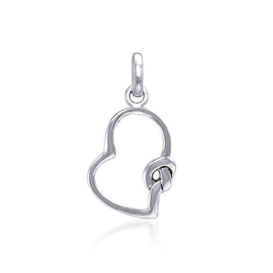 Celtic Love Heart Knot Silver Pendant TPD3854