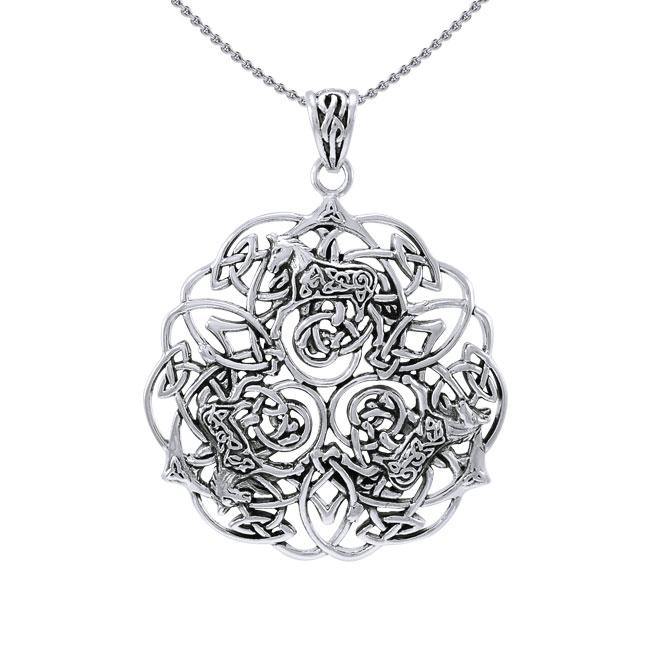 Brigid Ashwood Celtic Horses Pendant TPD4003