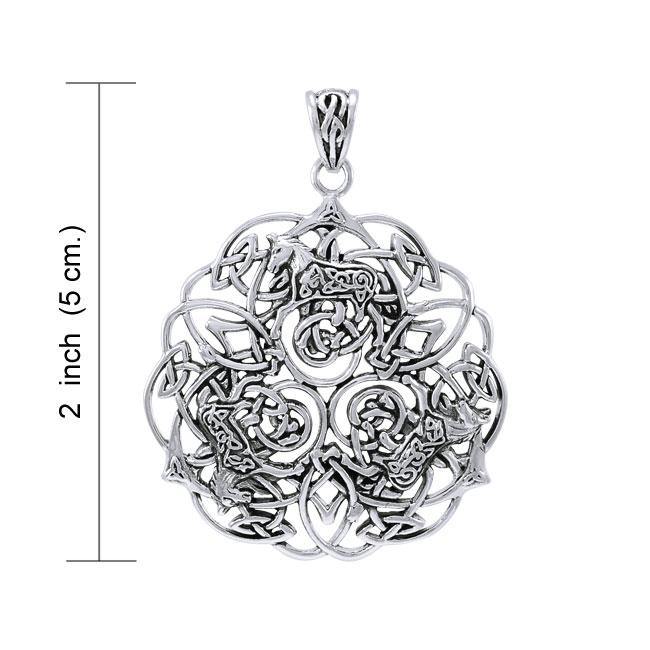 Brigid Ashwood Celtic Horses Pendant TPD4003