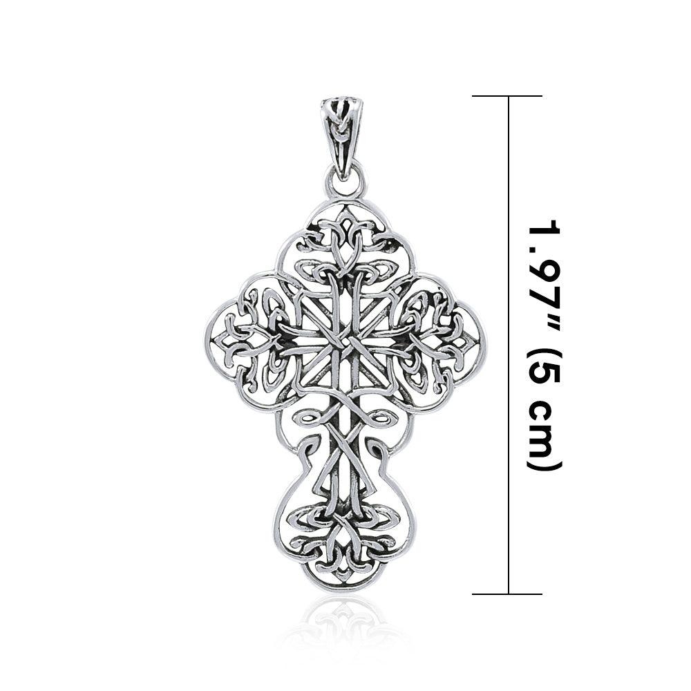 Brigid Ashwood Celtic Cross Sterling Silver Pendant  TPD4033