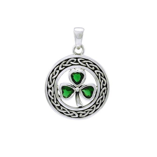 Celtic Shamrock  Sterling Silver Pendant TPD4127