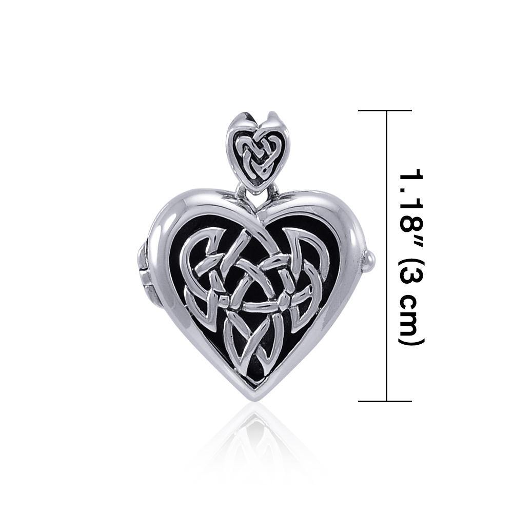 Celtic Heart Aroma Locket Pendant TPD4129