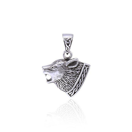 Celtic Knot Wolf Pendant TPD4367