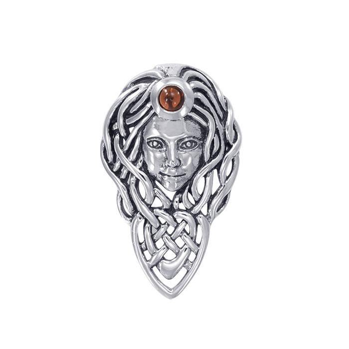 Celtic Queen Maeve Sterling Silver Pendant TPD4734