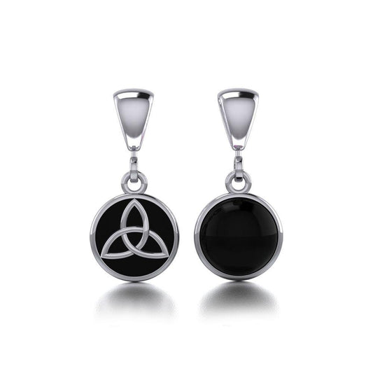 Celtic Triquetra Knot Silver Flip Pendant TPD474