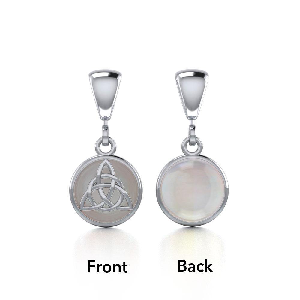 Celtic Triquetra Knot Silver Flip Pendant TPD476