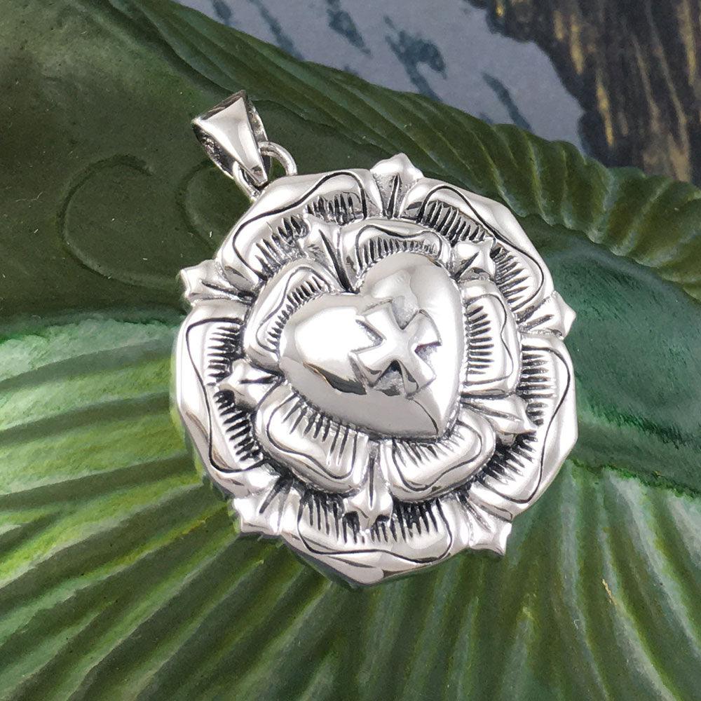 Brigid Ashwood The Rose Celtic Cross Sterling Silver Pendant TPD485