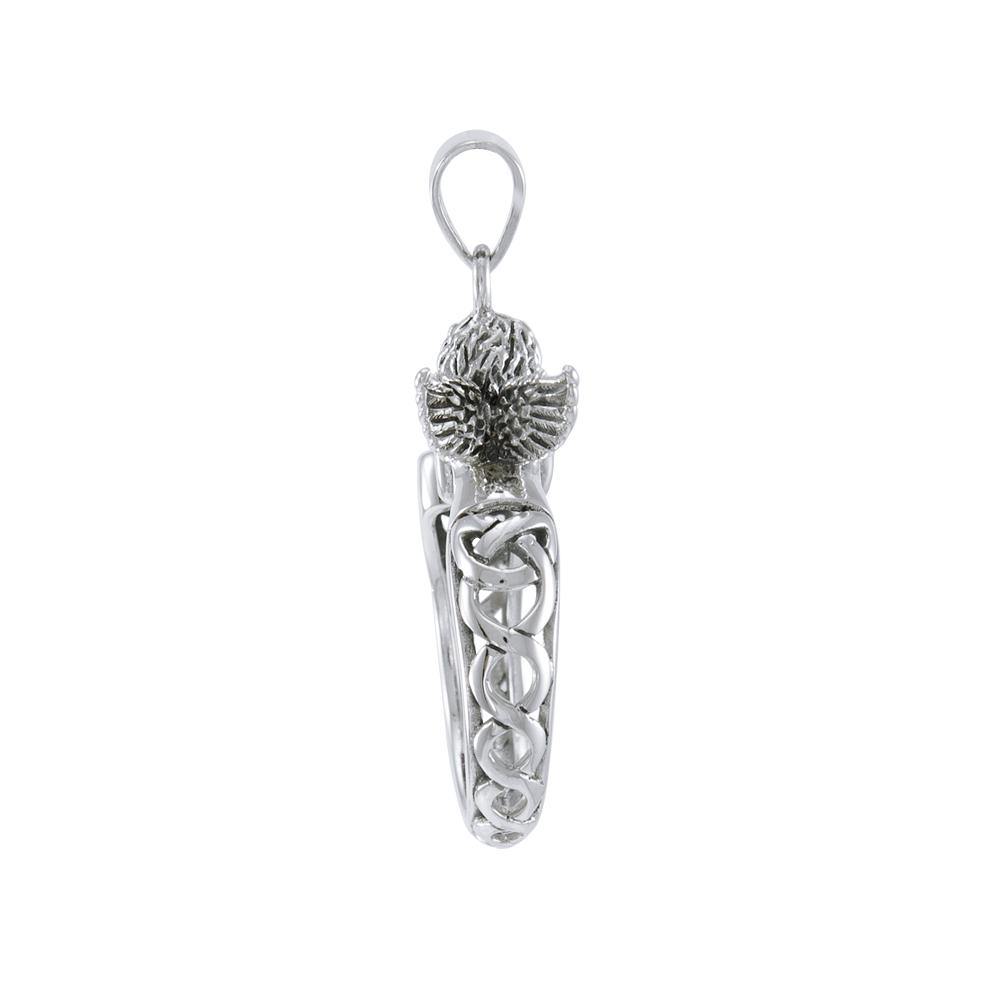 Sterling Silver Celtic Cupid Pendant TPD4850