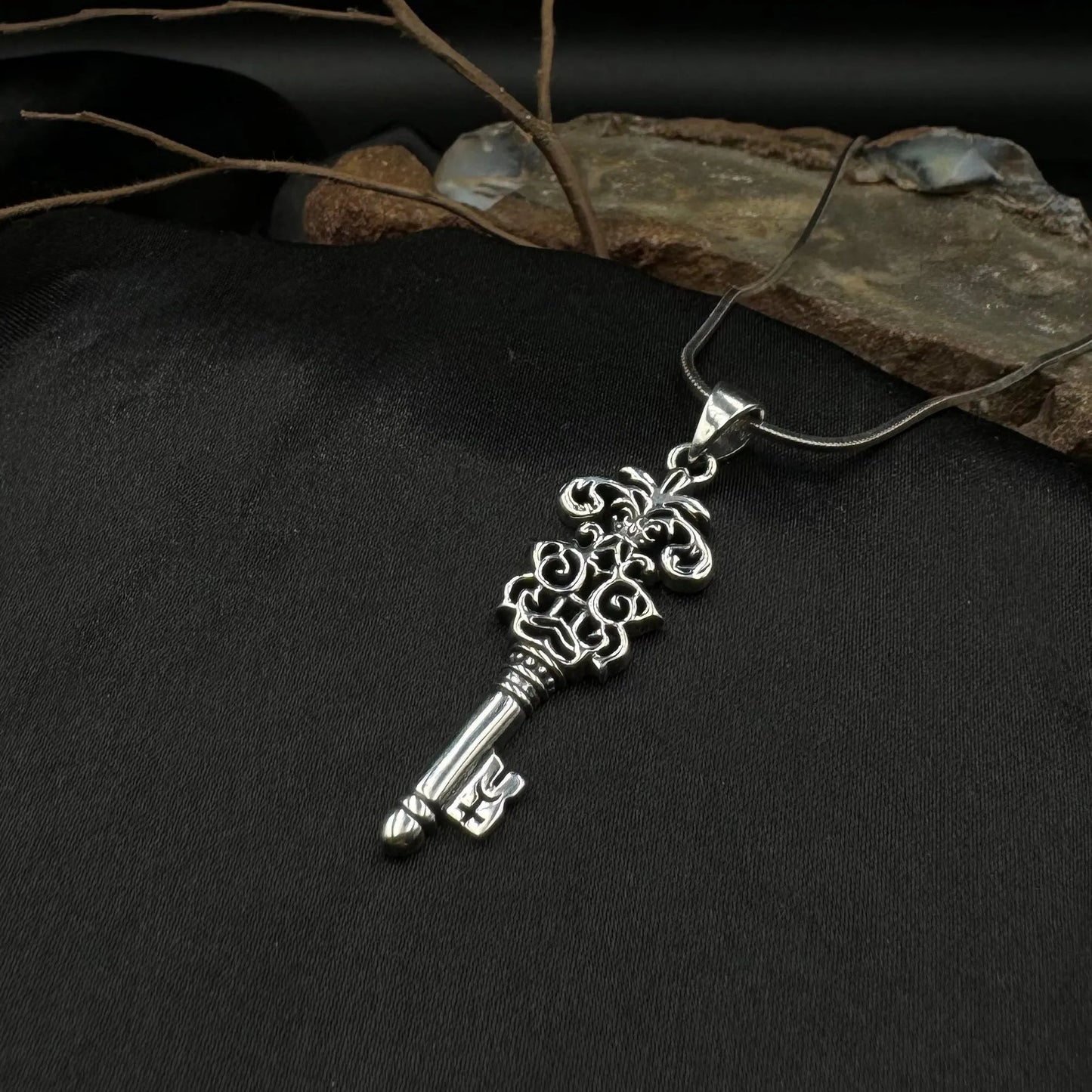 Brigid Ashwood  Key of Knowledge Celtic Sterling Silver Pendant TPD487