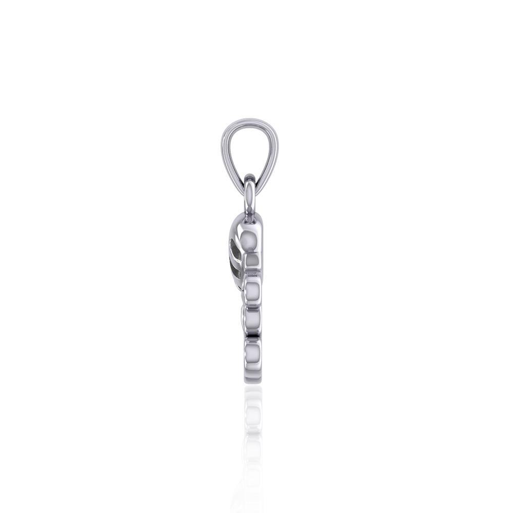 Jellyfish with Celtic Tail Silver Pendant TPD5206