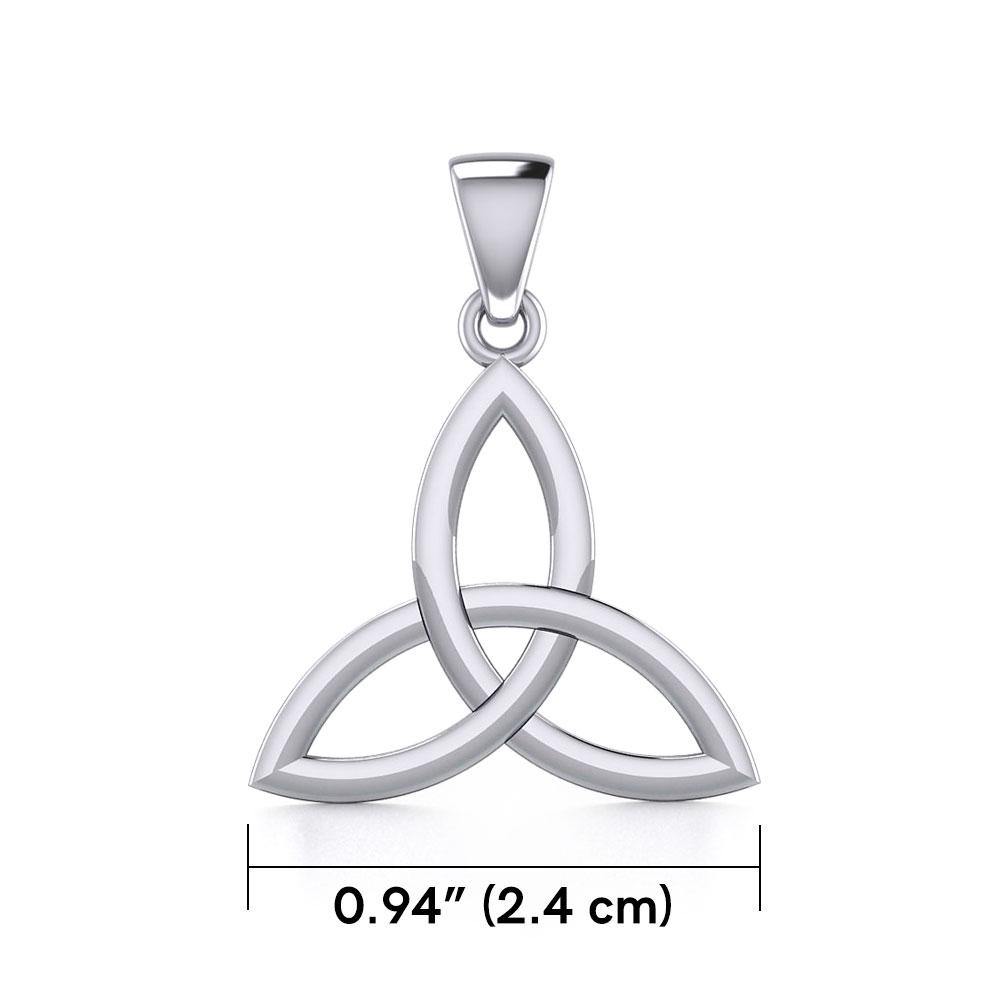 Celtic Trinity Knot Silver Pendant Medium Size TPD5606