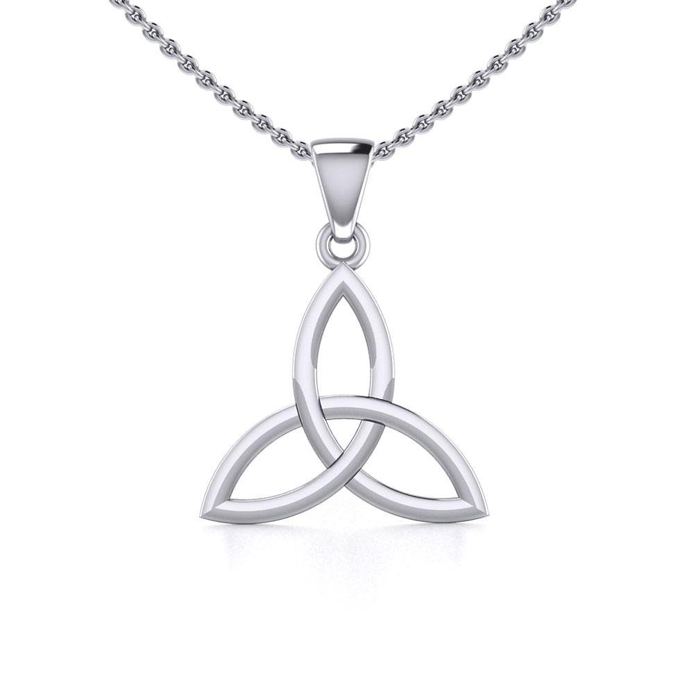 Celtic Trinity Knot Silver Pendant Small Size TPD5607