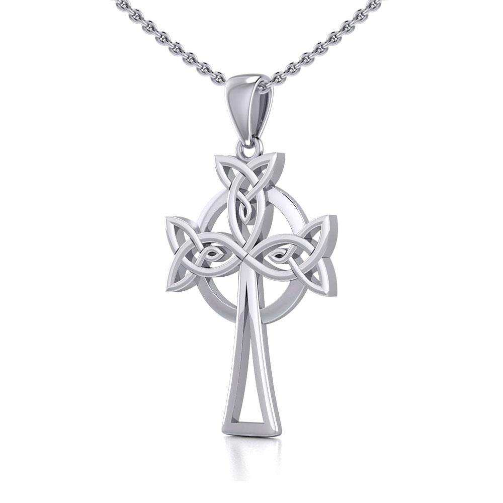 Sterling Silver Celtic Cross Pendant TPD5638