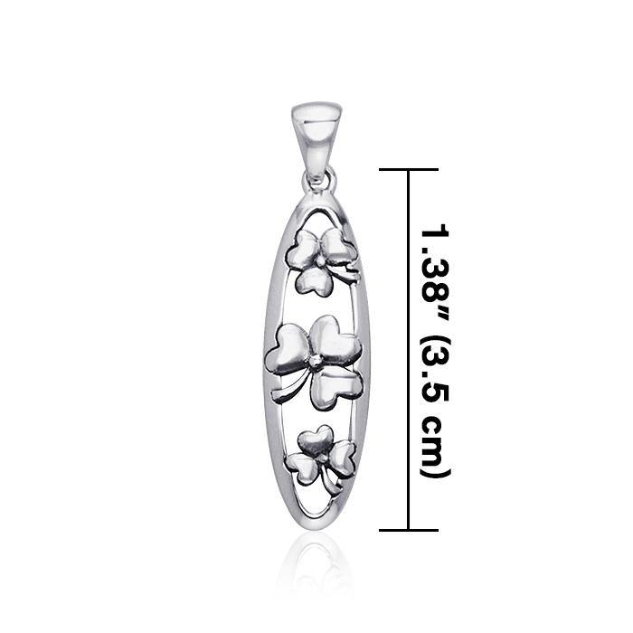 Celtic Shamrock Silver Pendant TPD565