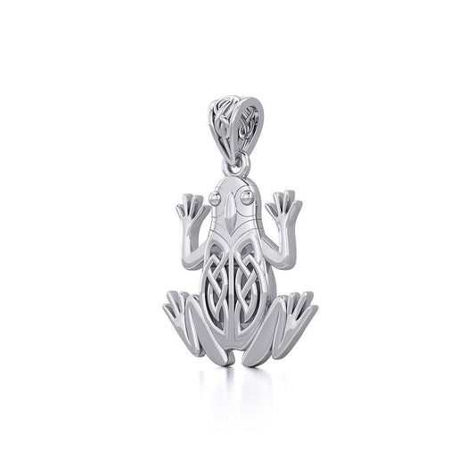 Celtic Frog Silver Pendant TPD5691