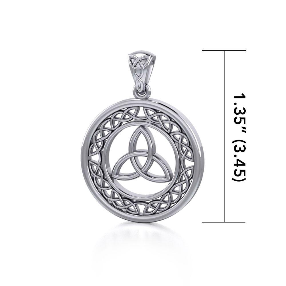 Celtic Trinity Knot Silver Pendant TPD711