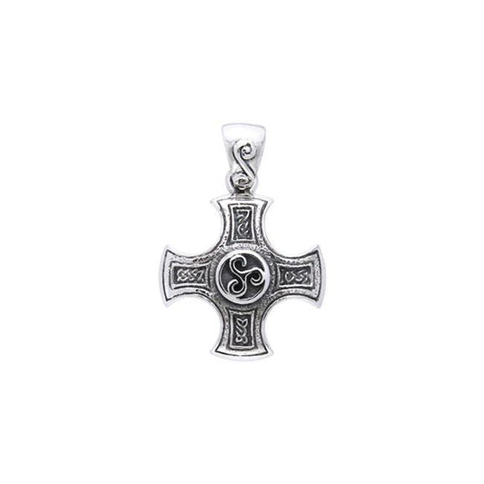 Celtic Cross of Harmony Silver Pendant TPD961