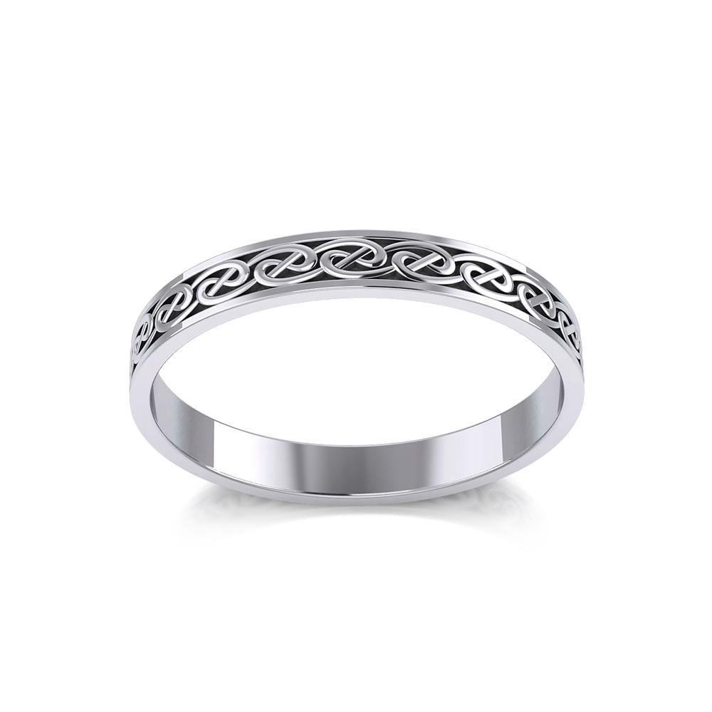 Celtic Knotwork Sterling Silver Ring TR039