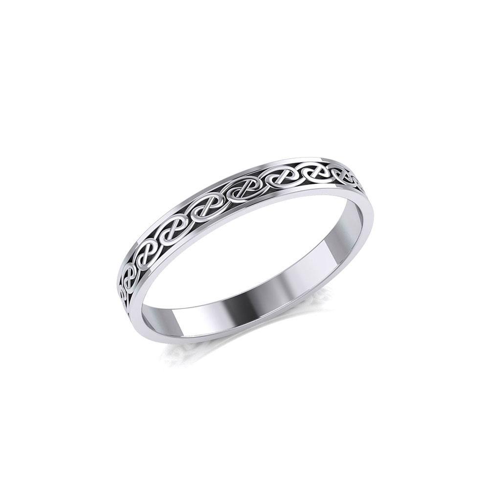 Celtic Knotwork Sterling Silver Ring TR039