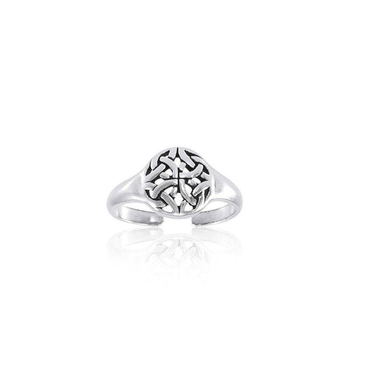 Celtic Knotwork Silver Toe Ring TR1466