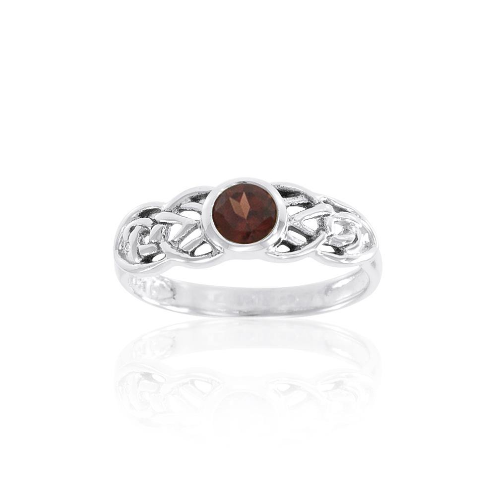 Celtic Knotwork Knots Sterling Silver Ring TR1742