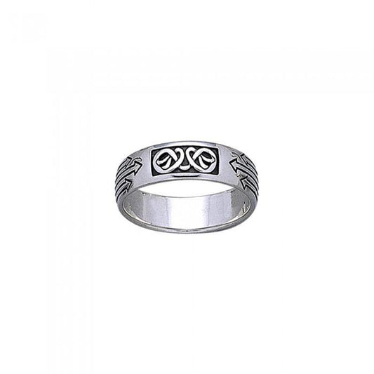 Celtic Knotwork Silver Ring TR1896