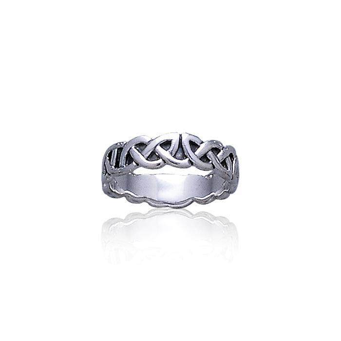 Celtic Knotwork Sterling Silver Ring TR375