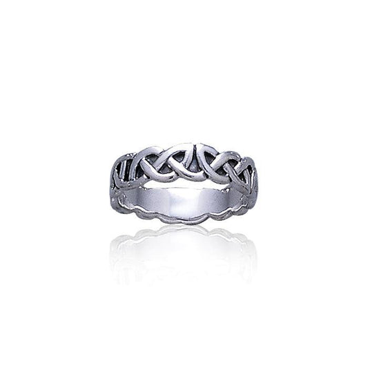 Celtic Knotwork Sterling Silver Ring TR375