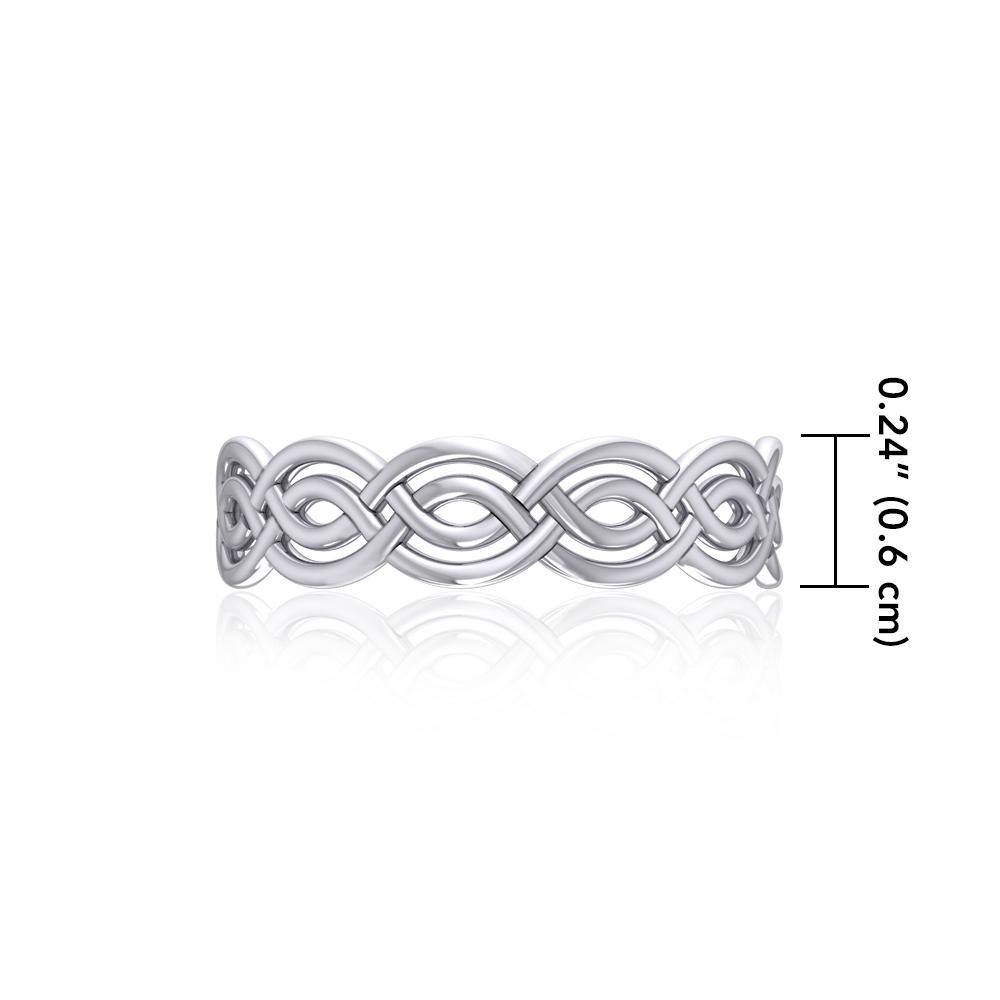 Celtic Knotwork Silver Ring TR399
