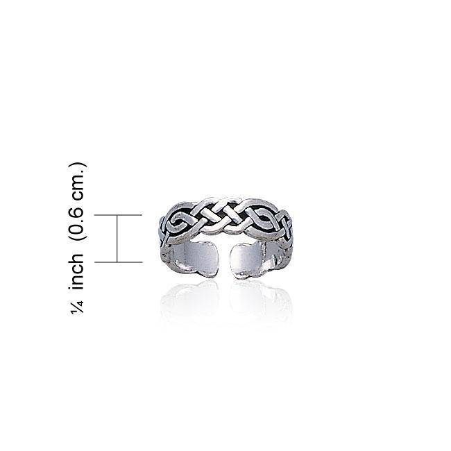 Celtic Knotwork Sterling Silver Toe Ring TR606