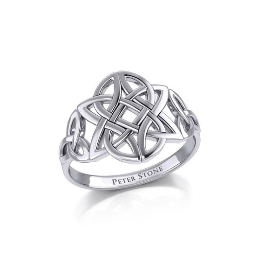 Celtic Knotwork Sterling Silver Ring TR667
