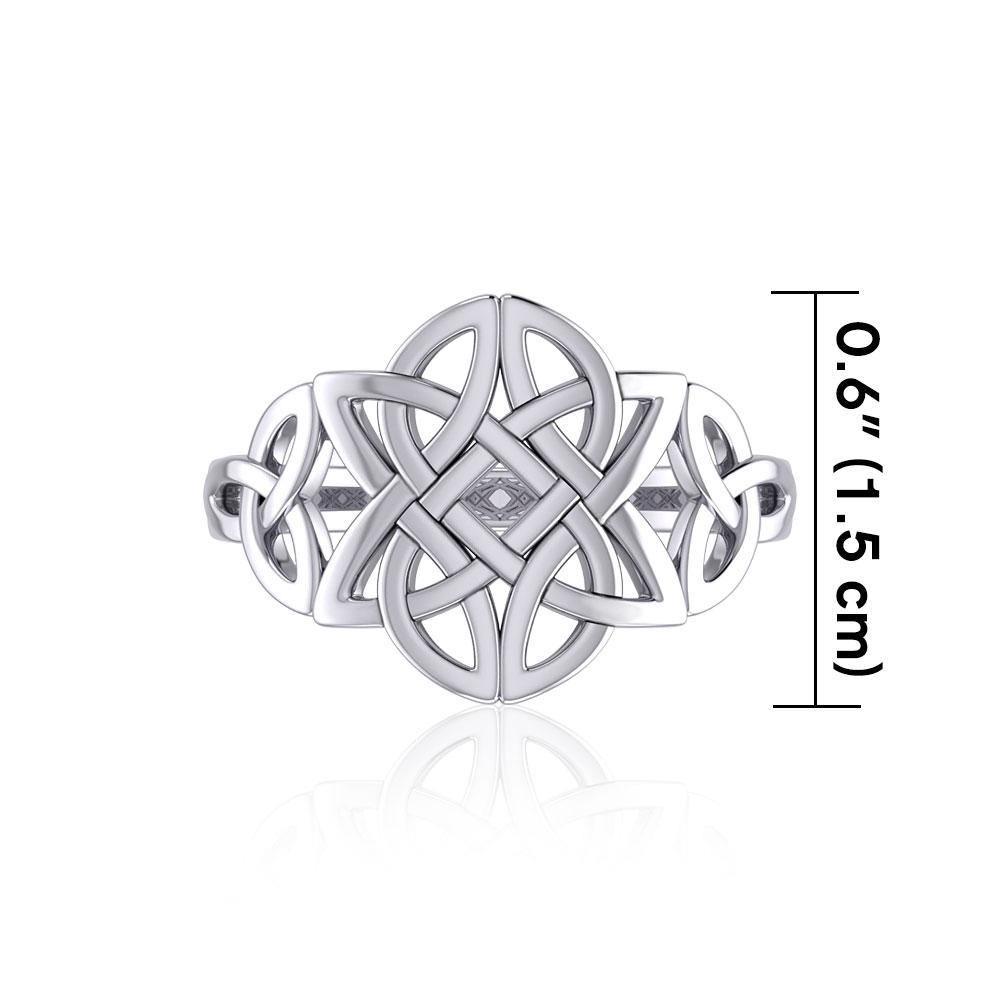 Celtic Knotwork Sterling Silver Ring TR667