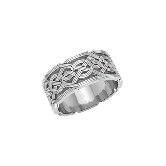 Celtic Knotwork Silver Wedding Ring TR684