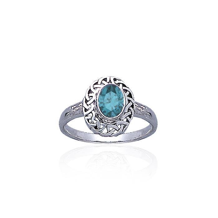 Celtic Knotwork Sterling Silver Ring TR752