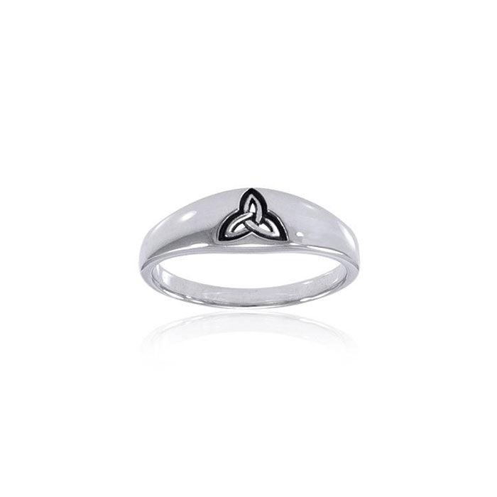 Celtic Trinity Triquetra Silver Ring TRI063