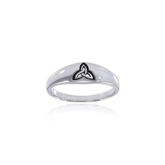 Celtic Trinity Triquetra Silver Ring TRI063
