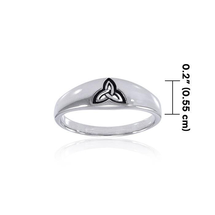 Celtic Trinity Triquetra Silver Ring TRI063