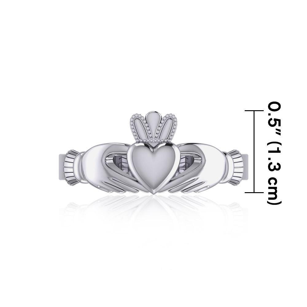 Celtic Claddagh Silver Ring TRI1207