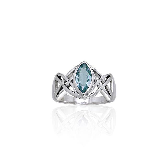 Celtic Knotwork Sterling Silver Ring TRI167