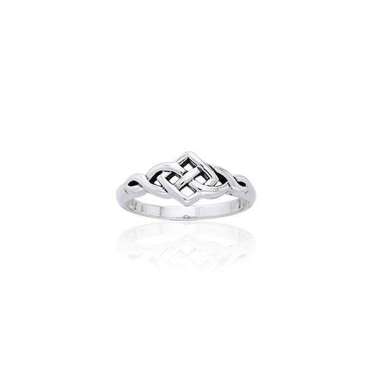 Celtic Knotwork Sterling Silver Ring TRI875