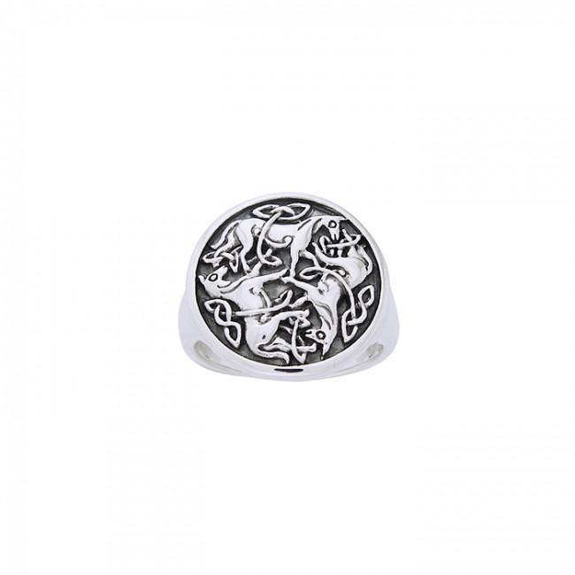 Celtic Knot Horse Ring TRI901