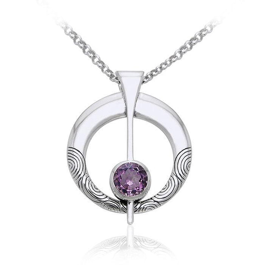 Danu Silver and Gem Celtic Thistle Set TSE150