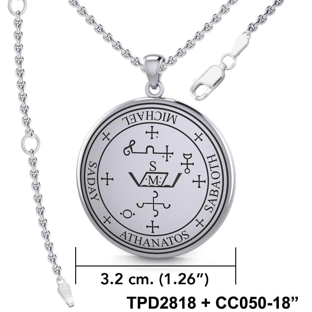 Archangel Michael Sterling Silver Pendant TPD2818
