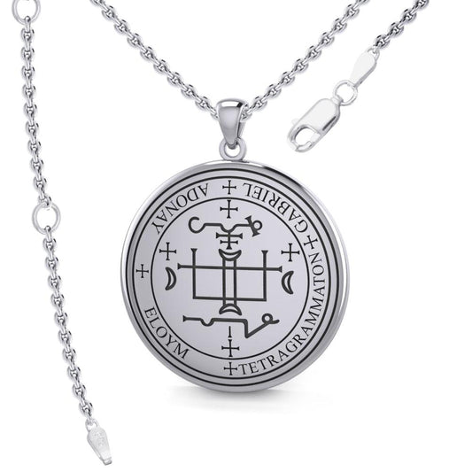 Sigil of the Archangel Gabriel Sterling Silver Pendant TPD2819