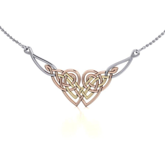 Celtic Knotwork Three Tone Necklace OTN001