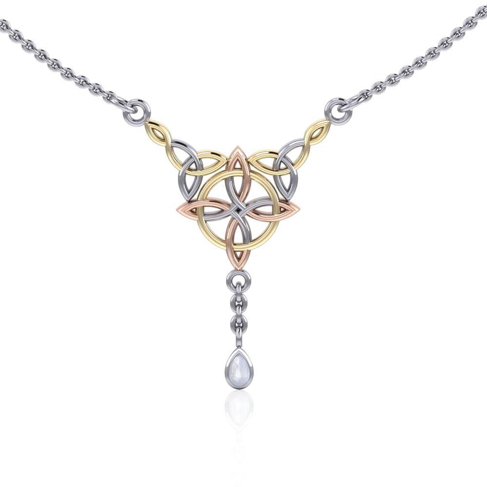 Celtic Quaternary Knot Necklace OTN273