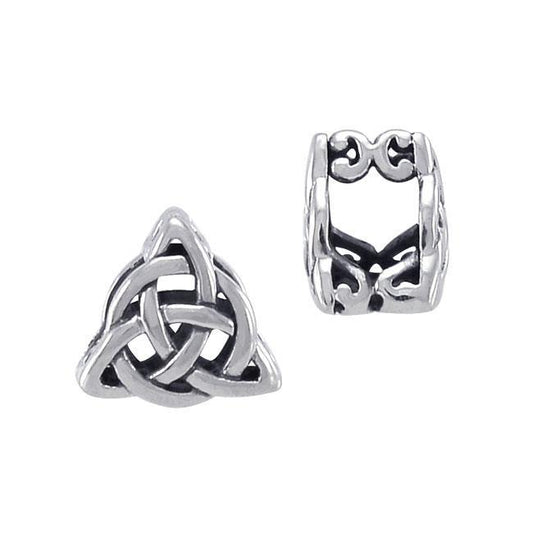 Celtic Knotwork Triquetra Sterling Silver Bead TBD185